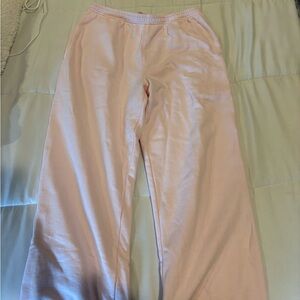 Brandy Melville Pink Wide Leg Pants NWOT